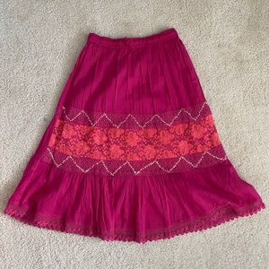 Long Bohemian style skirt